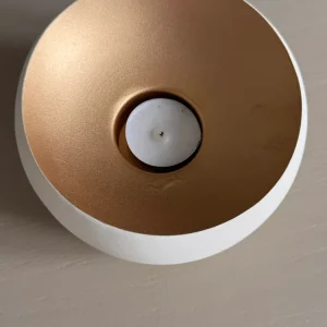 Teelichthalter VEROLI matt Creme mit Goldakzenten von Light & Living