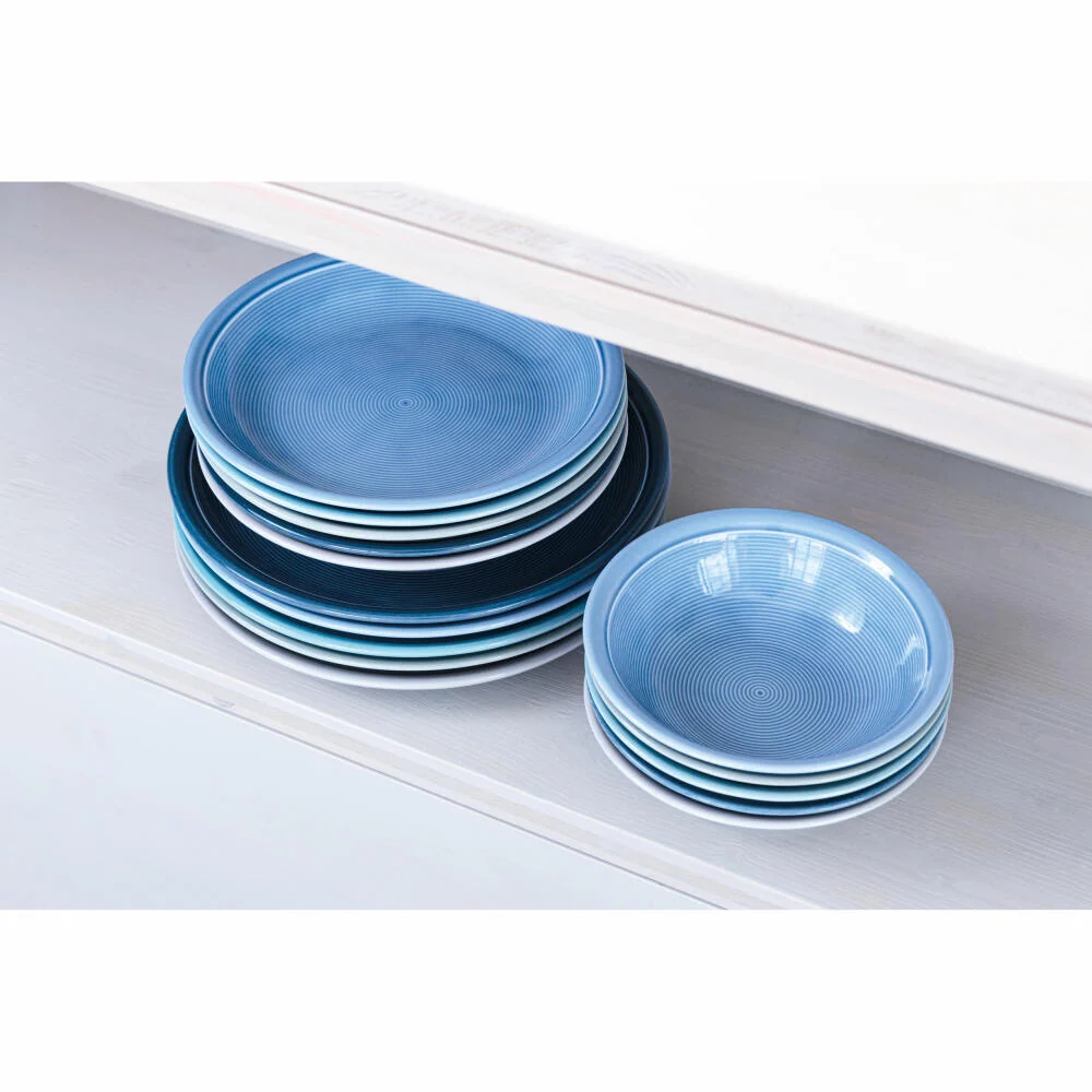 Thomas Suppenteller Trend Colour Arctic Blue, tiefer Teller, Pastateller, Porzellan, Blau, 22 cm, 11400-401927-10322