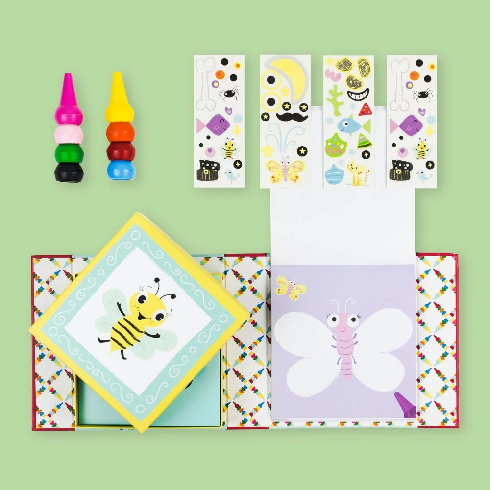 Tiger Tribe Baby Malbuch und Buntstifte Set Tiere