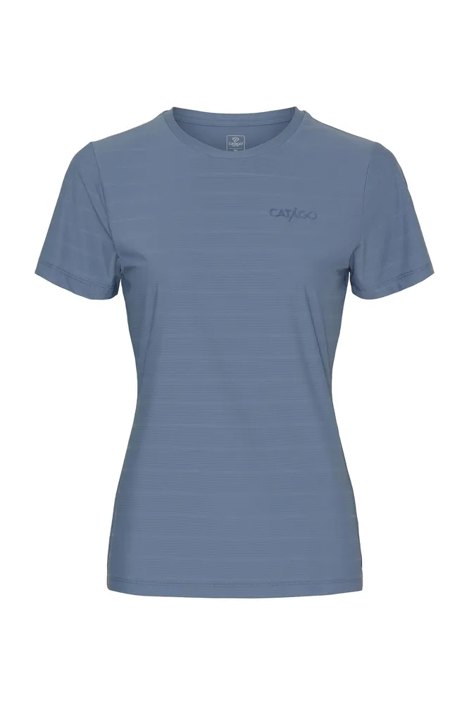Tina Women´s T-Shirt mit Belüftungseffekt Flint Stone Blue XL