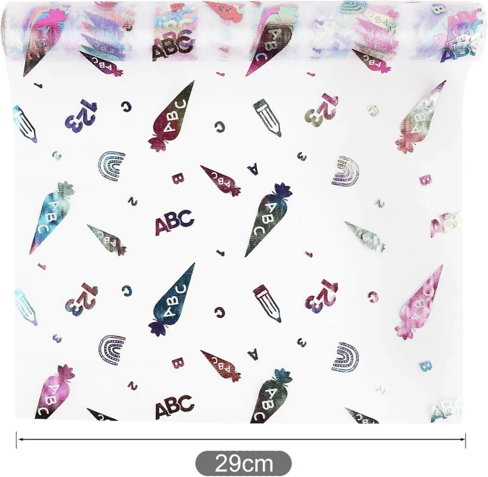 Tischläufer Einschulung Schulanfang 300 cm x 29 cm Glänzend