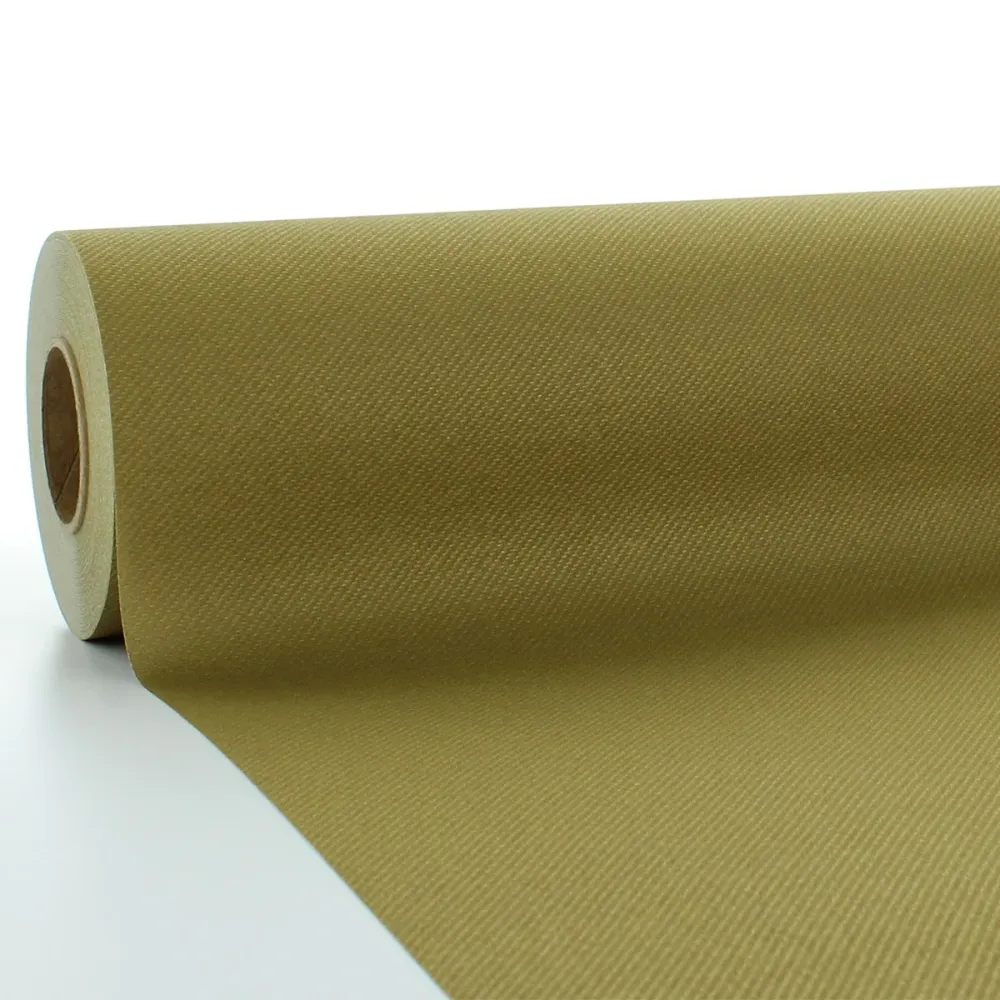 Tischläufer Gold, Airlaid 40cmx24mtr, Karton mit 4 Rollen.