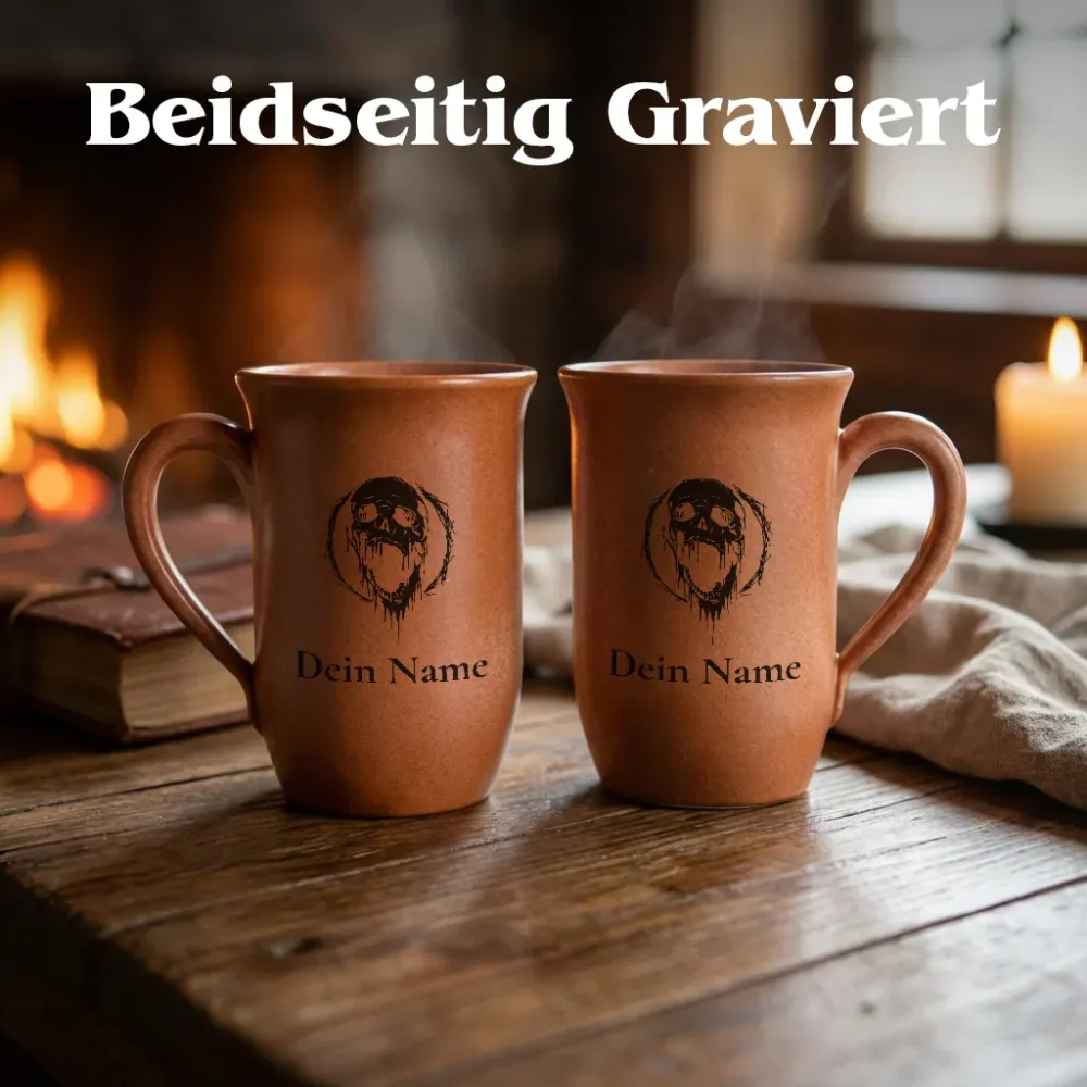 Tontasse Nekromant 0,4L – mit Name – Proficiencies Kollektion – Sandstein
