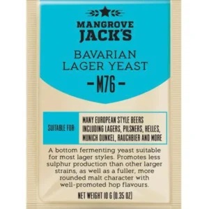 Trocken Bierhefe Bavarian Lager M76 - Mangrove Jack's Craft Series - 10 g