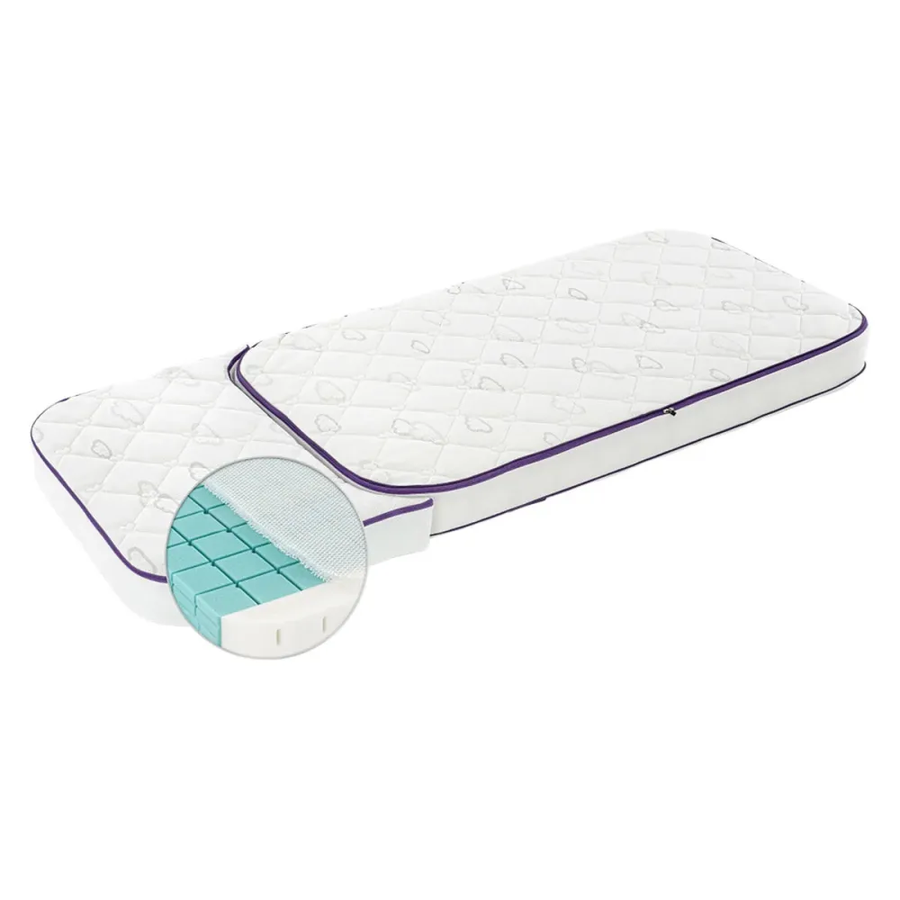 Träumeland, Babymatratze Frühlingsluft, 70 x 112,5 + 70 x 42,5 - passend für Sebra