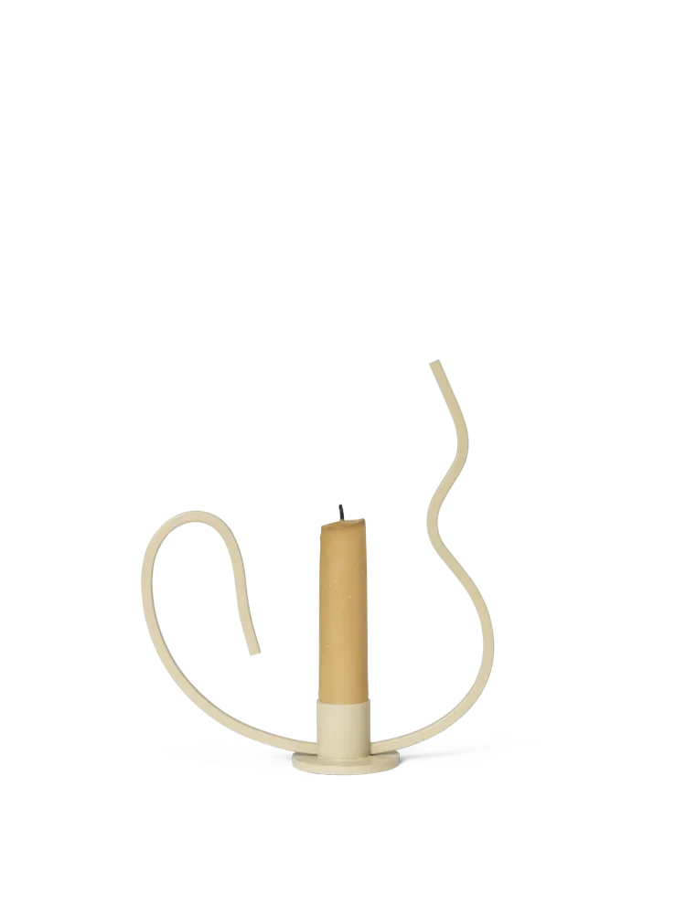 Valse Candle Holder - Low - Cashmere