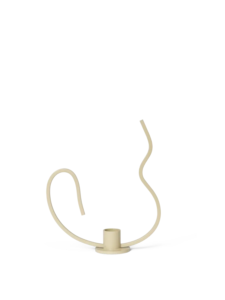Valse Candle Holder - Low - Cashmere