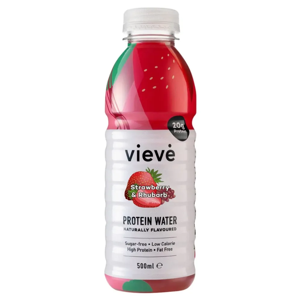 Vieve Protein Wasser Strawberry & Rhabarber 500 ml