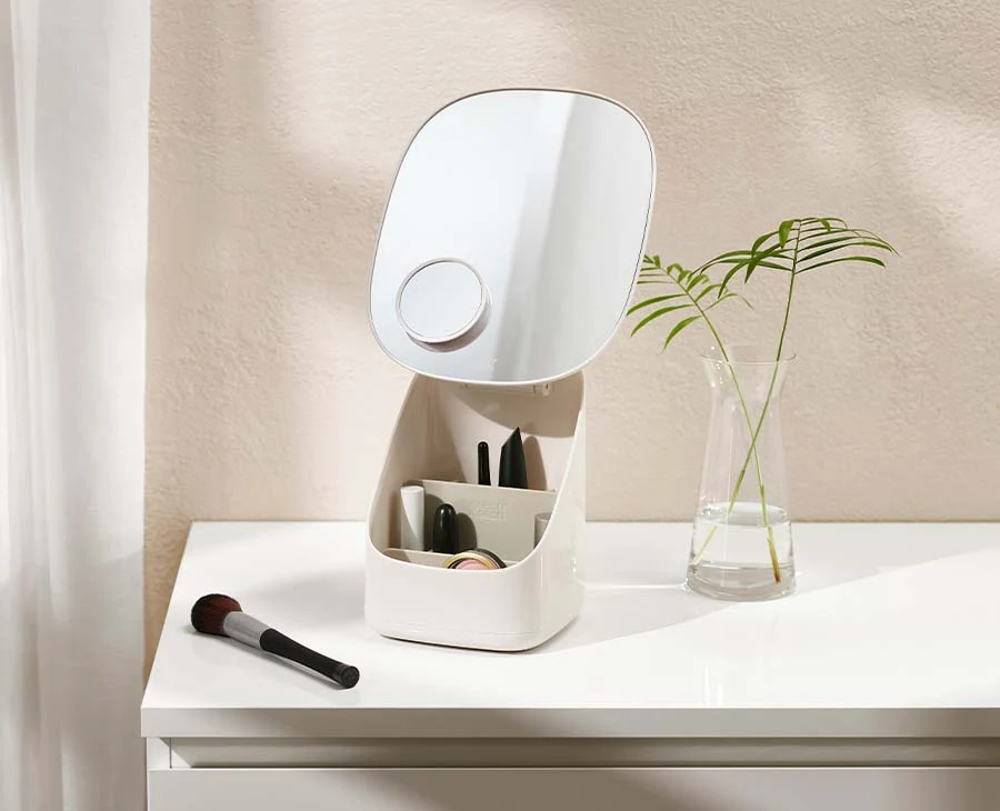 Viva Standspiegel mit Kosmetik-Organizer