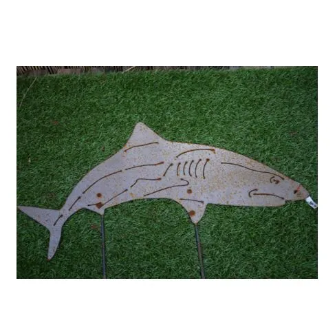 Wandbild Metallschild Hai I