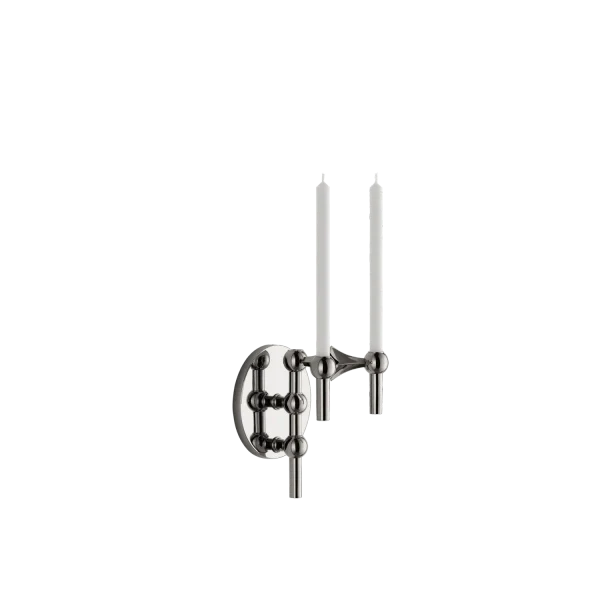 Wandhalter schwarz chrome Stoff Nagel