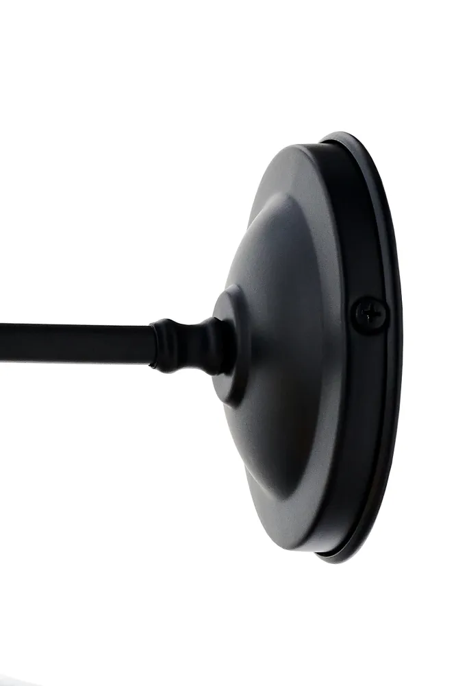 Wandleuchte LONGIS III transparent mit Schwarz und Gold