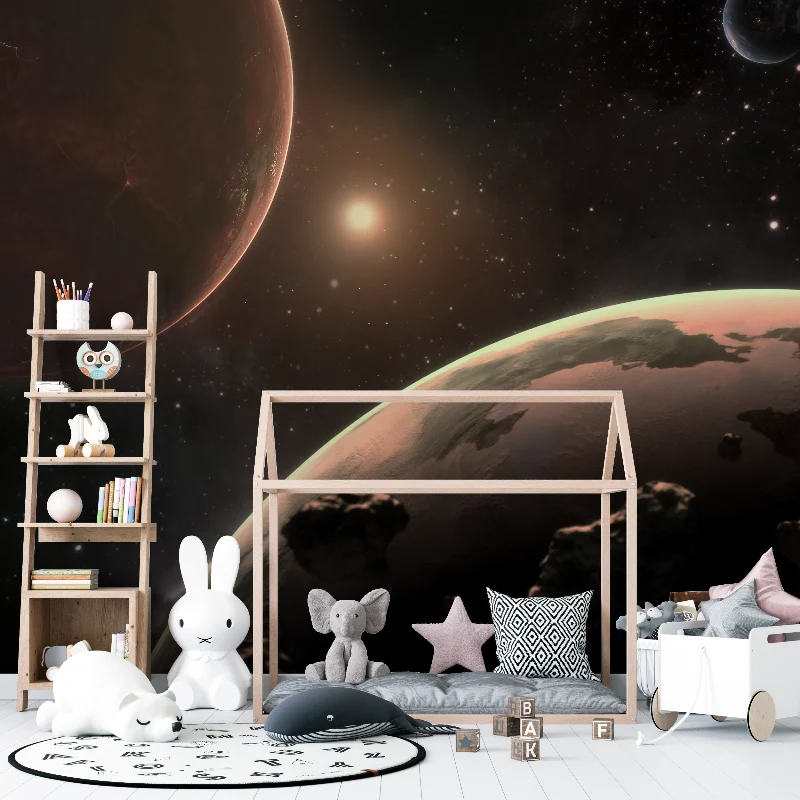Weltraum Tapete | Kosmische Planeten und Sterne Universum