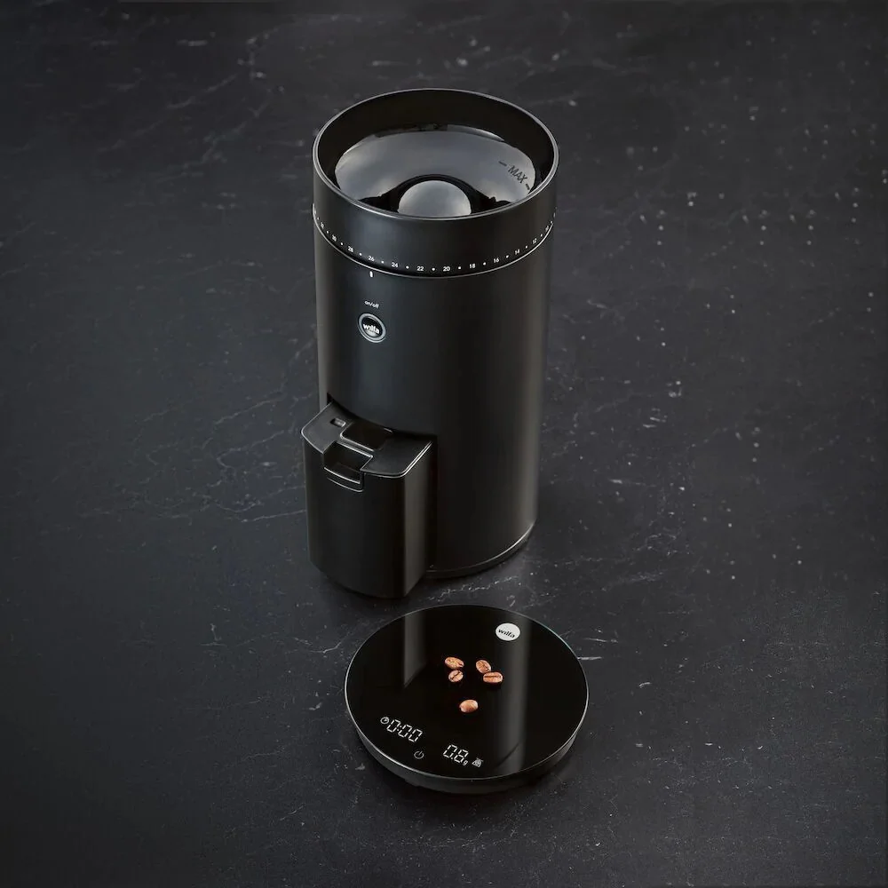 Wilfa WSFBS-200B Uniform+ elektrische Kaffeemühle Schwarz, mit integr. Waage