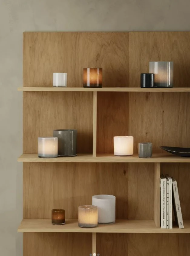 Windlicht Kerzenhalter Saga mouring dove M Blomus