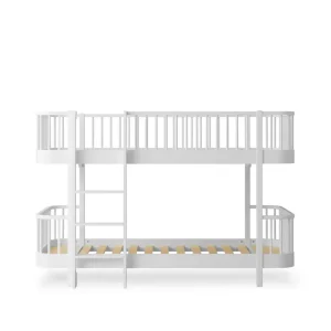 Wood Original Halbhohes Etagenbett, 90x200 cm, weiß