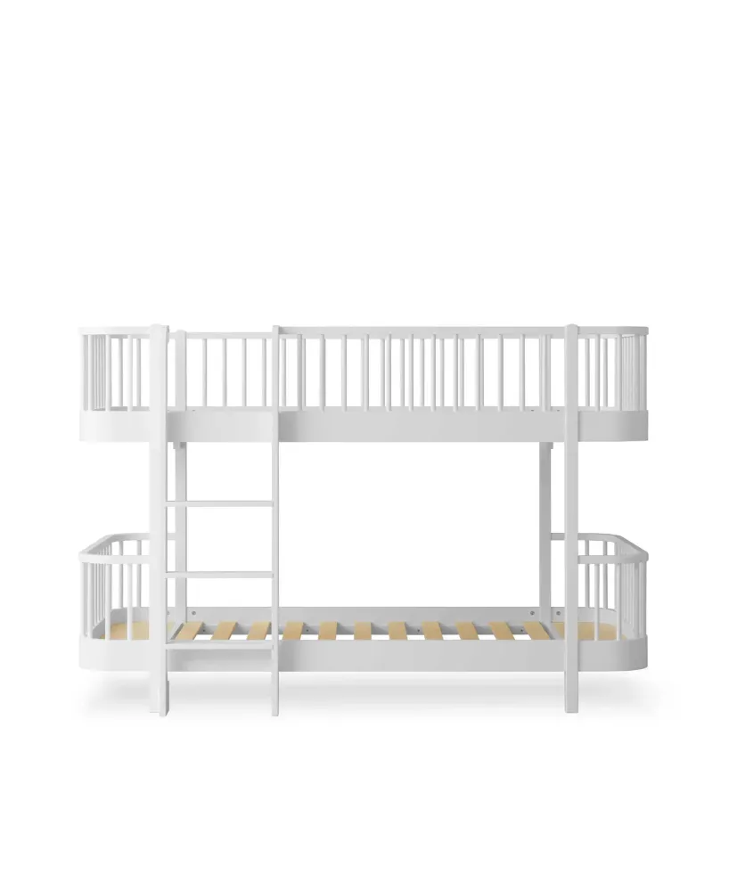 Wood Original Halbhohes Etagenbett, 90x200 cm, weiß