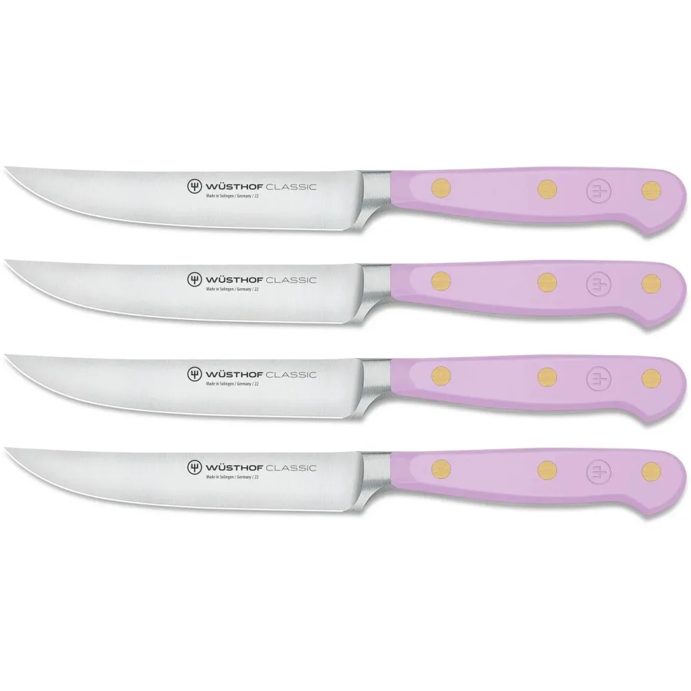 Wüsthof Steakmesser 12 cm 4-teilig 'Klassische Farbe Lila Yam'
