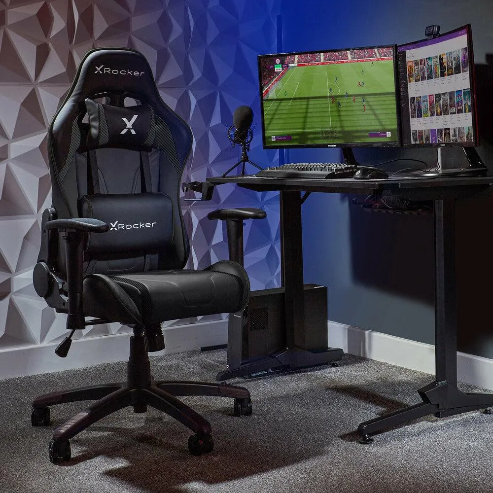 XROCKER AGILITY JUNIOR PC-Büro-Gaming-Stuhl - Carbon Schwarz
