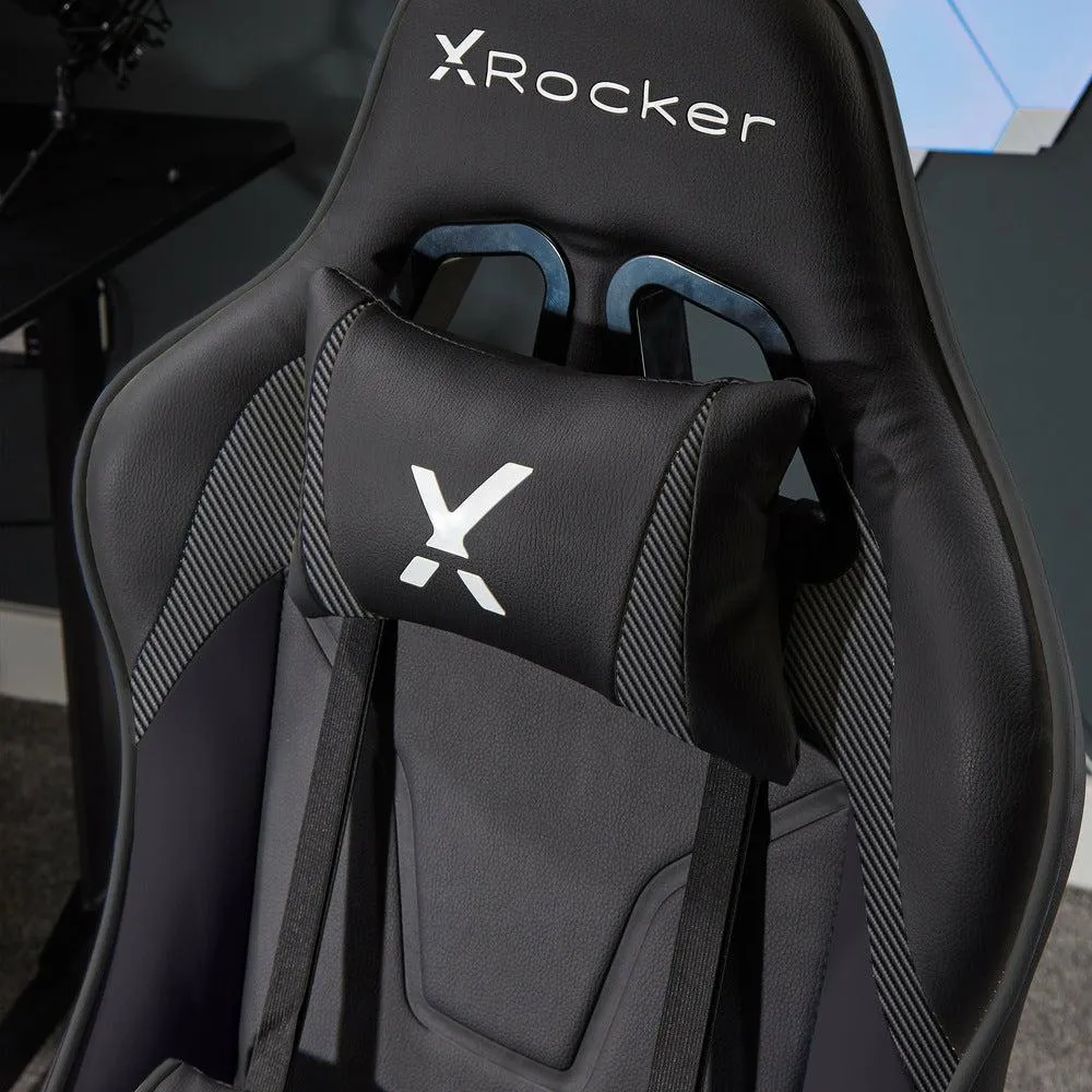 XROCKER AGILITY JUNIOR PC-Büro-Gaming-Stuhl - Carbon Schwarz