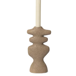Yara Candle Holder - Large - Dark Sand