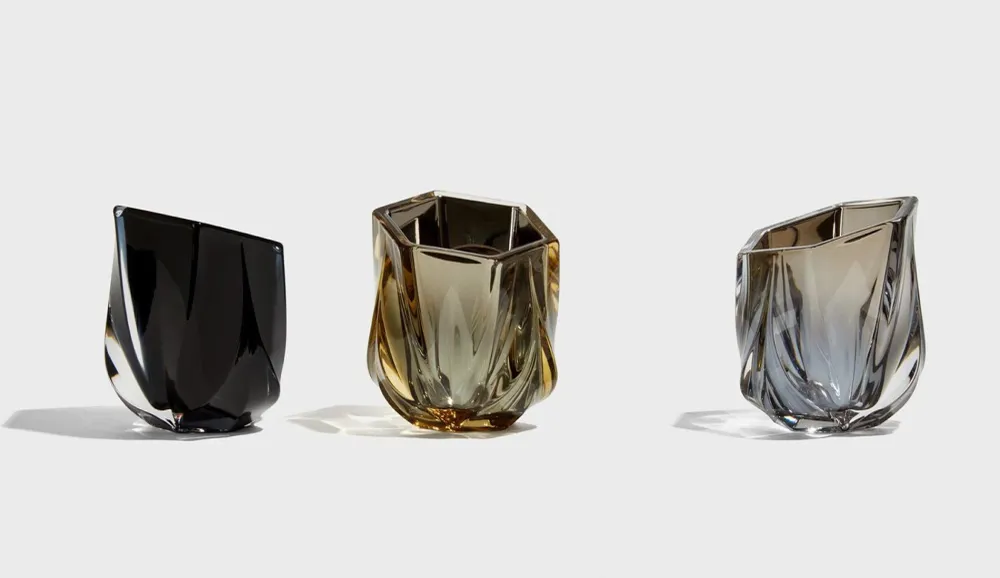 Zaha Hadid Design Shimmer Teelichthalter | Schwarz