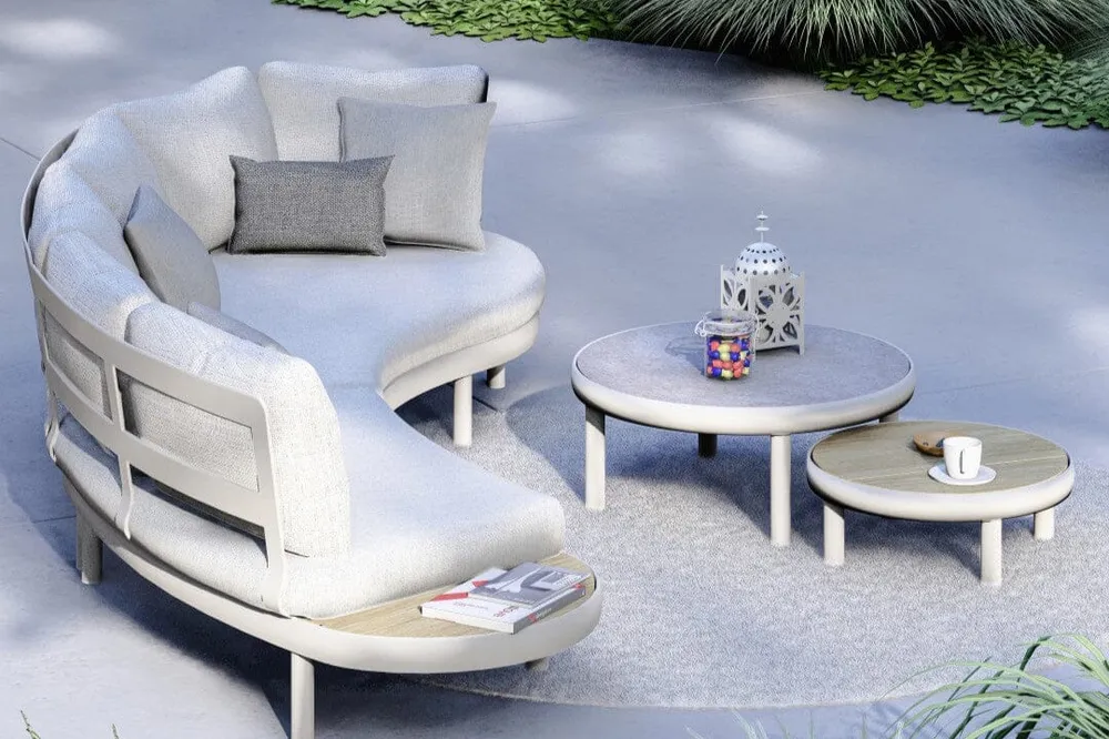 Zebra Wave 2-Sitzer-Sofa mit laminierten Kissen