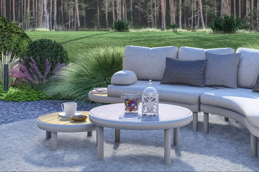 Zebra Wave 2-Sitzer-Sofa mit laminierten Kissen