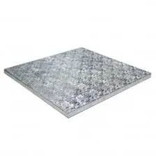 Cake Board PIATTO QUADRO 35X35 GRIGIO PERLATO DECORATO AMBRAS