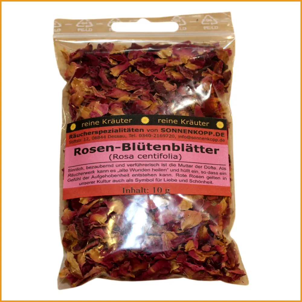 Räucherkräuter - ROSE - Rosa centifolia - Rosenblütenblätter
