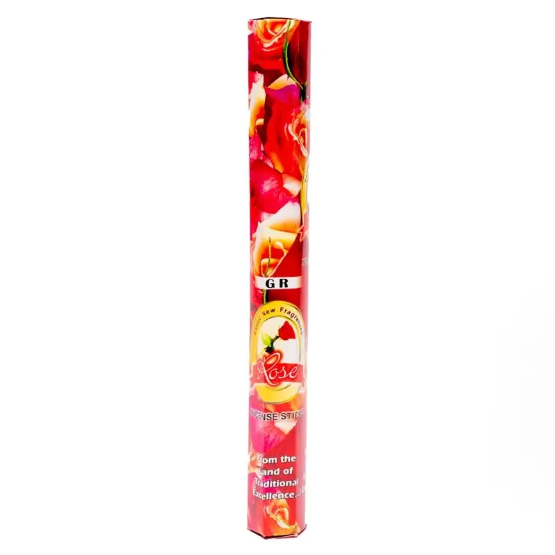 Räucherstäbchen Rose Sechseck-Packung