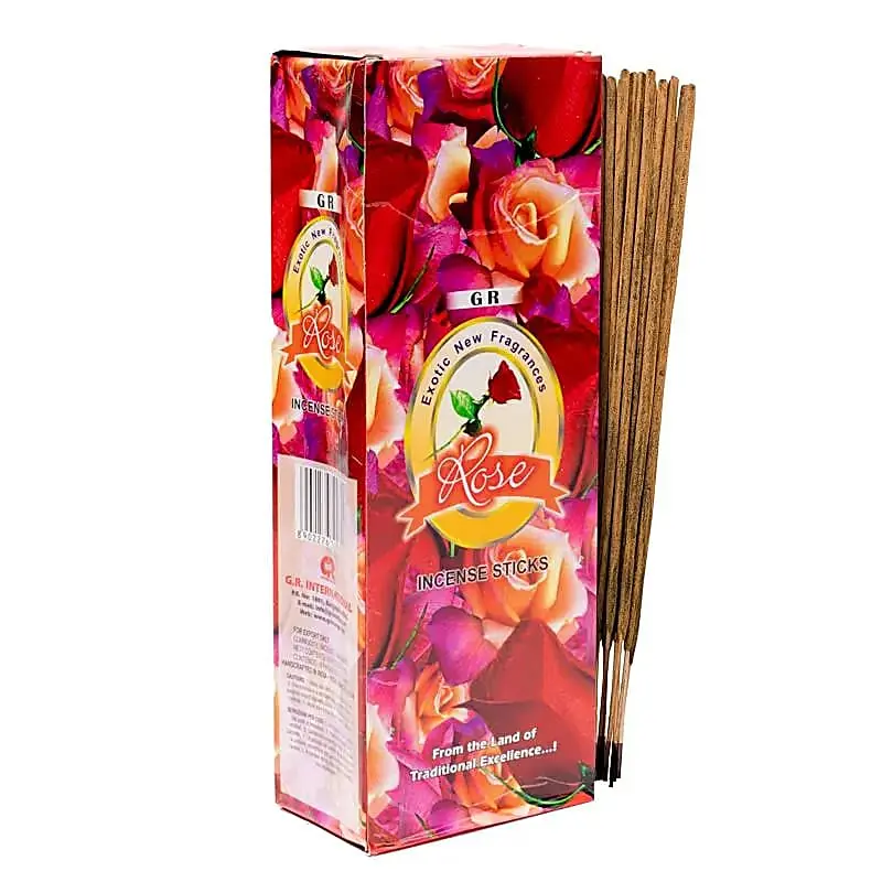 Räucherstäbchen Rose Sechseck-Packung
