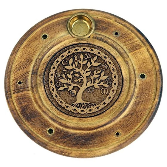 Räucherstäbchen und Räucherkegelhalter Baum des Lebens