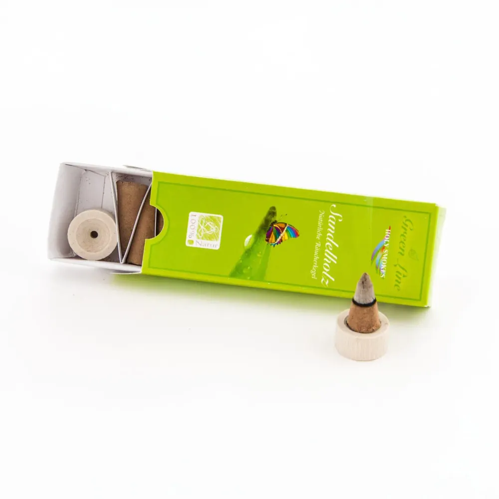 Sandelholz Räucherkegel (naturrein) | Green Line