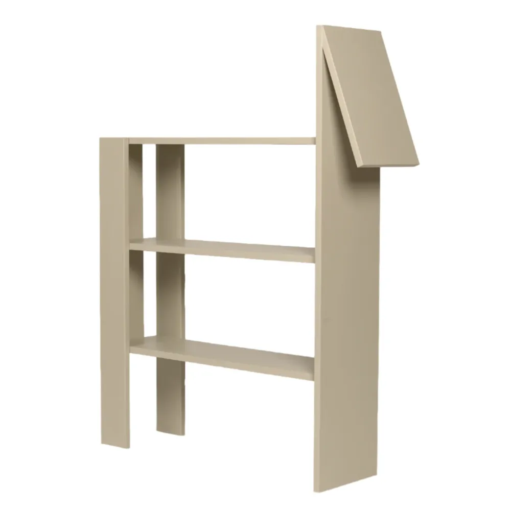 Bücherregal Pferd beige
