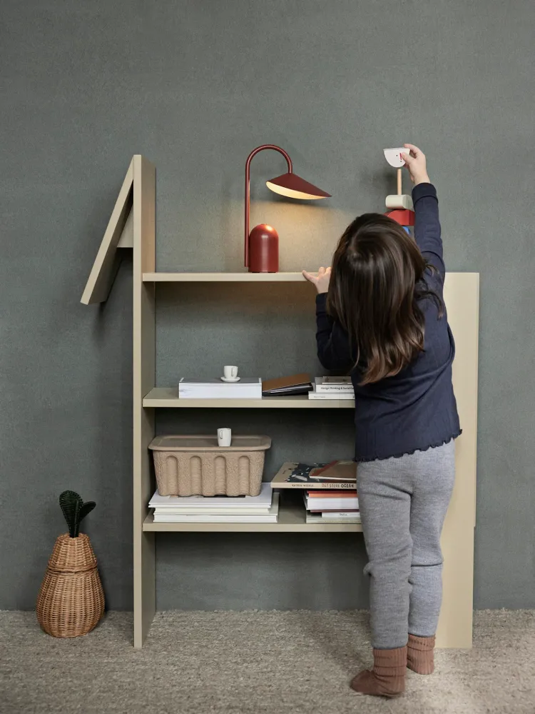 Bücherregal Pferd beige