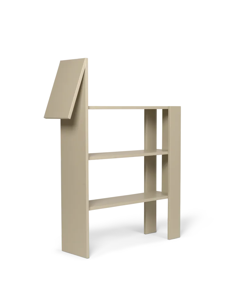 Bücherregal Pferd beige