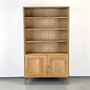 MASSIV EICHE SCHRANK regal bücherregal tv wohnzimmer holz vintage boho