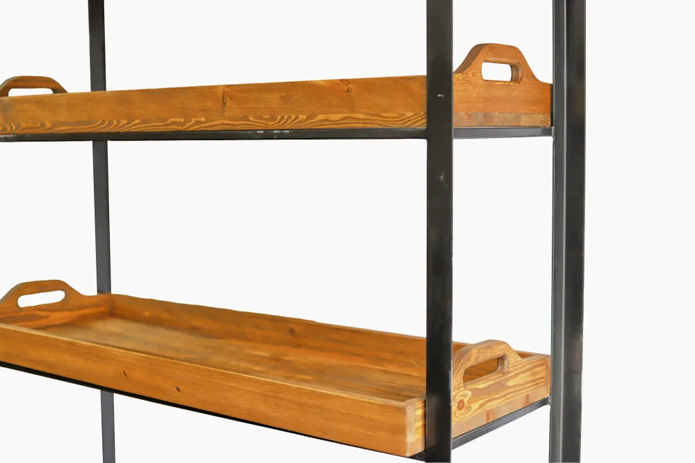 Standregal mit 5 Regalböden – mehrstöckiges Holzregal / Bücherregal mit 5 Fächern / vielseitiges Etagenregal für Wohnzimme...
