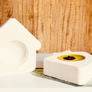 Silikonform Teelichthalter Haus