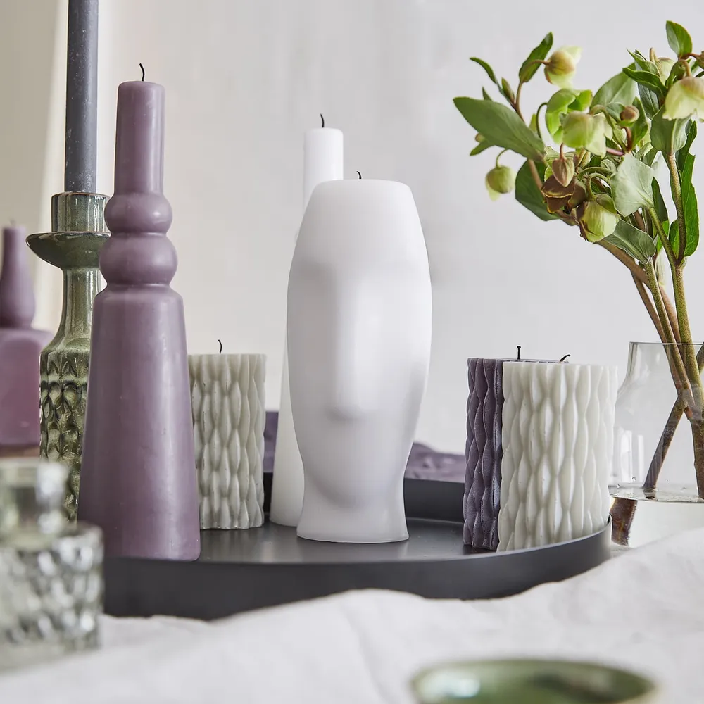 Collection - Blockkerze mit Dekor