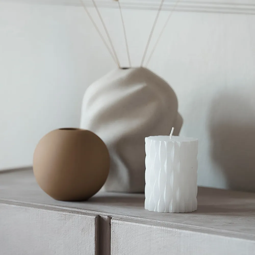 Collection - Blockkerze mit Dekor