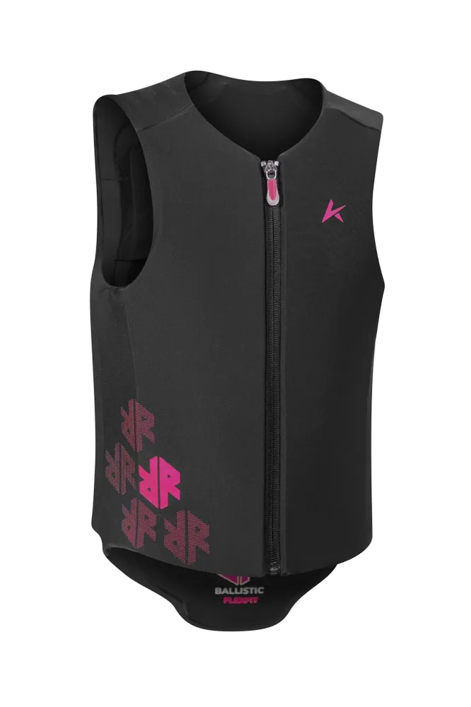 Ballistic Flex Fit Pro Junior Ballistic Weste mit Rückenprotektor Black/Pink 140