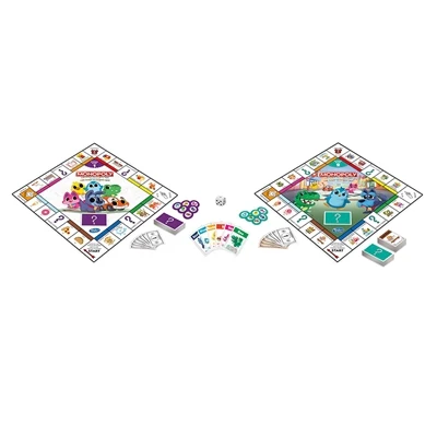 Hasbro Gaming Monopoly Junior - 2 Spil i 1 (DK/NO)