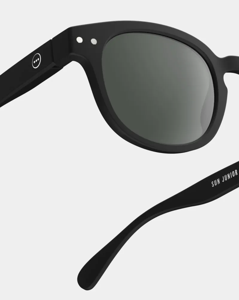 IZIPIZI, Sonnenbrille JUNIOR SUN #c, 5-10 Jahre, 'BLACK'