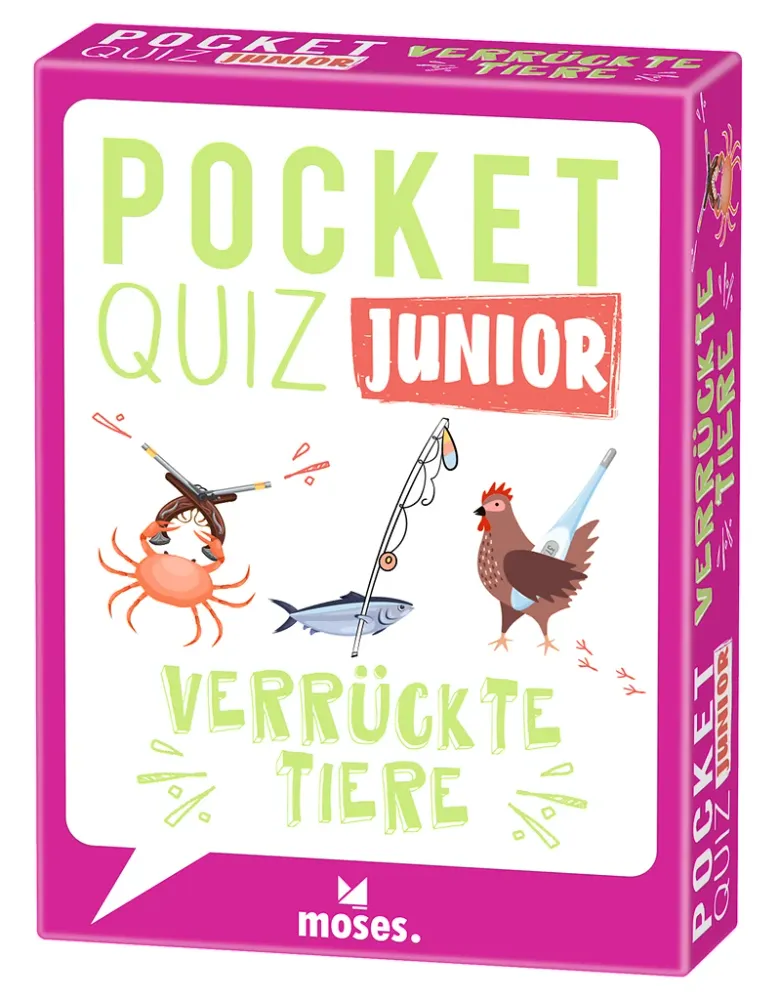 Moses - Pocket Quiz junior Verrückte Tiere