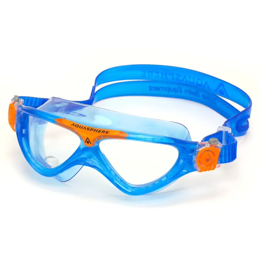 Vista Junior - Schwimmbrille - Kinder - Klare Linse - Blau/Orange