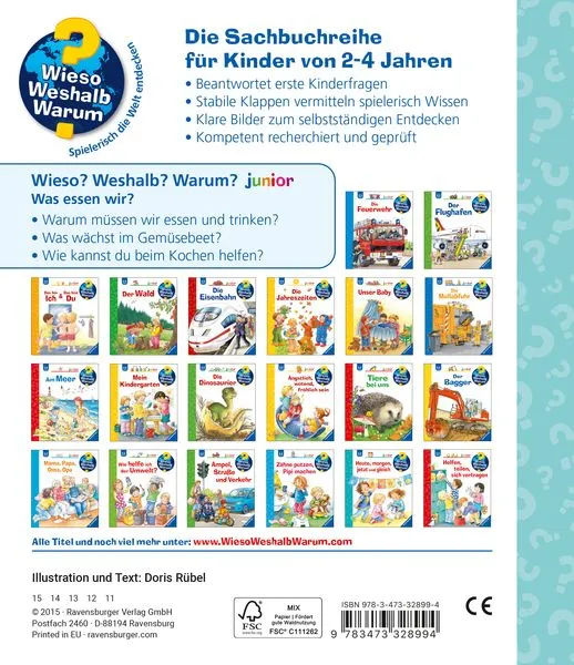 Was essen wir? / Wieso? Weshalb? Warum? Junior Bd.53