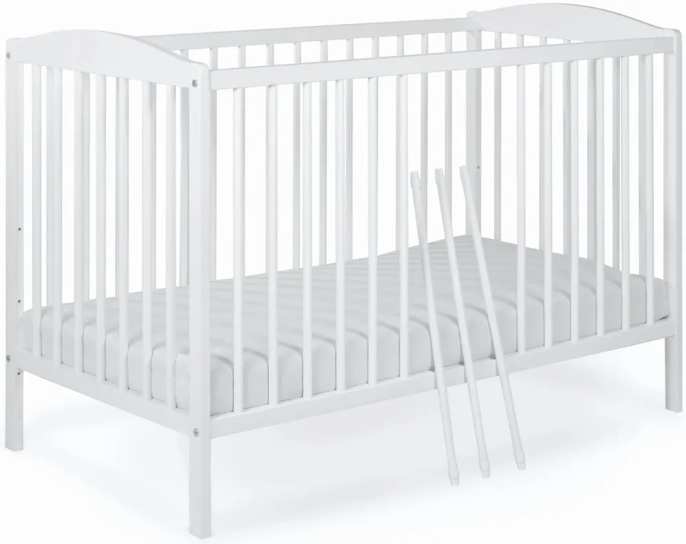 Gitterbett Basic weiß (60x120cm)