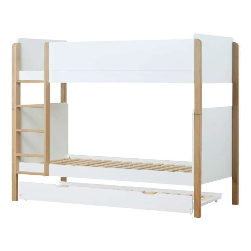 Hoppekids BLEND - 2--1 Etagenbett m. Ausziehbett - 90x200 cm - Eichenholz